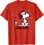 Peanuts Snoopy Holiday Snowfall Tee – Fun Short Sleeve Shirt