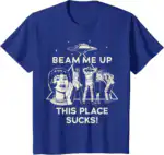 Stranger Things Beam Me Up T-Shirt – Lightweight Classic Fit Tee