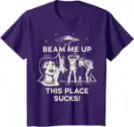 Stranger Things Beam Me Up T-Shirt – Lightweight Classic Fit Tee