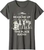 Stranger Things Beam Me Up T-Shirt – Lightweight Classic Fit Tee