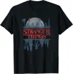 Stranger Things Blue Gradient Logo Tee – Retro Classic Fit Shirt