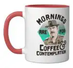 Stranger Things Coffee Contemplation Mug – Black and White Ceramic