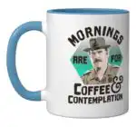 Stranger Things Coffee Contemplation Mug – Black and White Ceramic