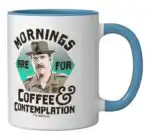 Stranger Things Coffee Contemplation Mug – Black and White Ceramic