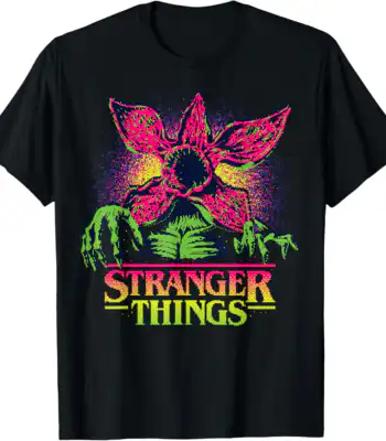 Stranger Things Demogorgon T-Shirt – Retro 80s Graphic Tee