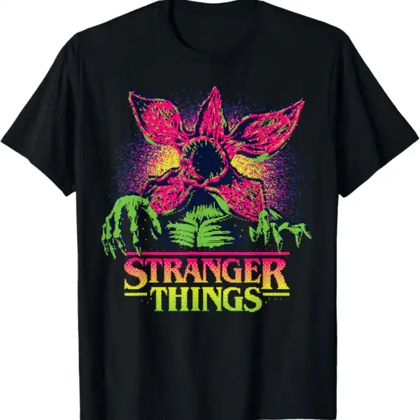 Stranger Things Demogorgon T-Shirt – Retro 80s Graphic Tee