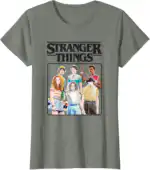 Stranger Things Retro Group Shot T-Shirt – Fun Halloween Tee