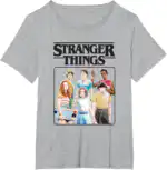 Stranger Things Retro Group Shot T-Shirt – Fun Halloween Tee