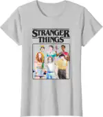 Stranger Things Retro Group Shot T-Shirt – Fun Halloween Tee
