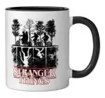 Stranger Things Upside Down Logo Mug – Black & White Drinkware