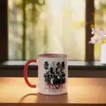 Stranger Things Upside Down Logo Mug – Black & White Drinkware