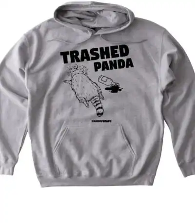 Trashed Panda Raccoon Tee – Fun Graphic Shirt for Animal Lovers
