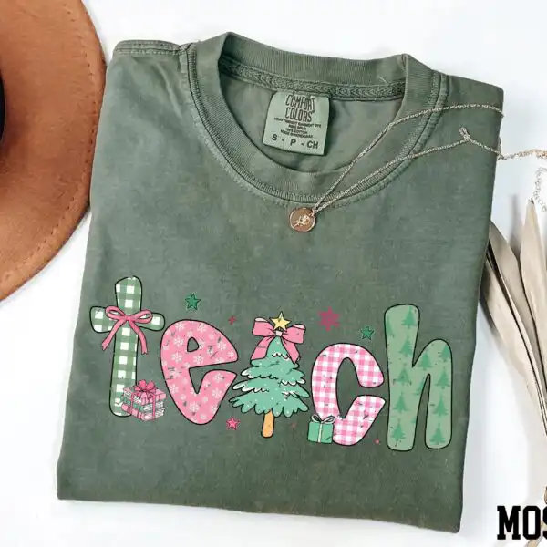 Xmas Teacher Life Shirt – Cozy Comfort Colors® Gift Tee
