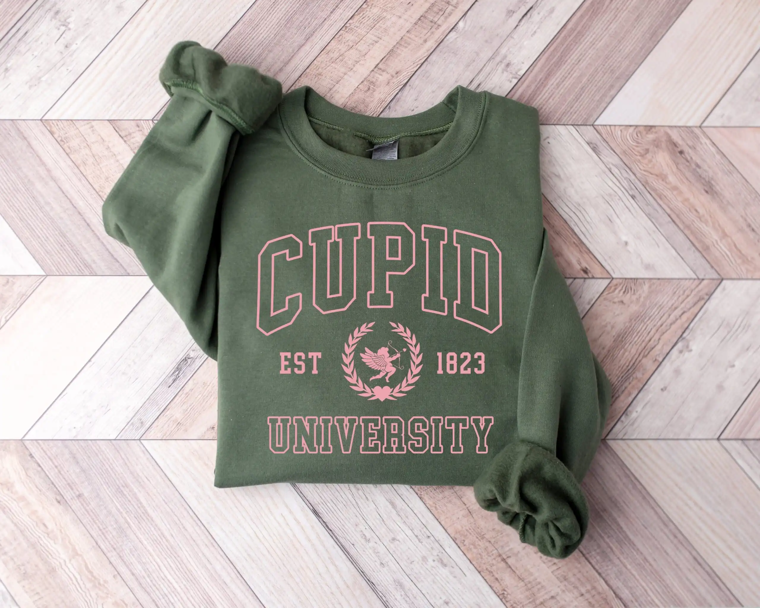 Cupid University Valentine's Day Sweatshirt – Cute Women's Sweater Cupid University Valentine's Day Sweatshirt – Cute Women's Sweater