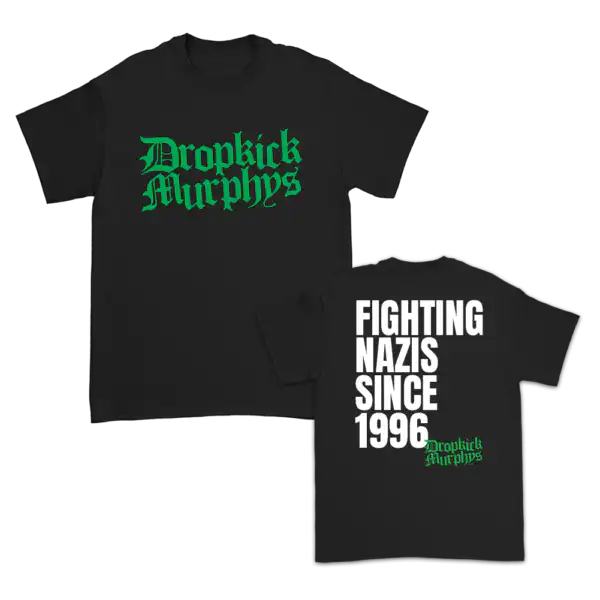Fighting Nazis Since '96 Black T-Shirt – Classic Graphic Tee