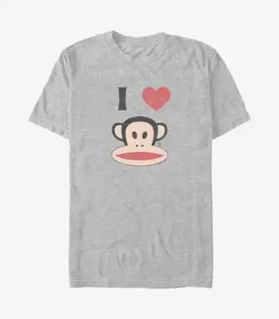 I Heart Monkey Graphic Tee – Fun Casual Shirt for All Ages