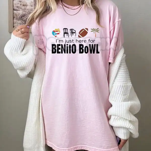 I'm Just Here for the Benito Bowl T-Shirt – Funny Game Day Tee