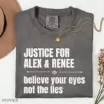 Justice for Alex Pretti & Renee Good Tee – Soft Vintage Style Shirt