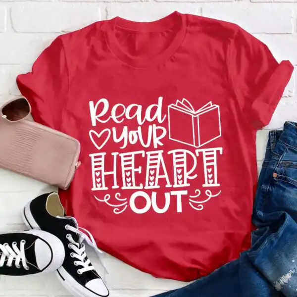 Read Your Heart Out Teacher T-Shirt – Stylish and Comfy Tee