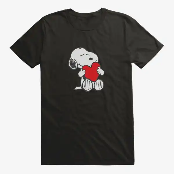 Snoopy Valentine's Day Heart Card Tee – Cute Love Theme Shirt