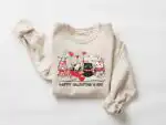 Valentine's Cat Lover Sweatshirt - Cute Gift for Her