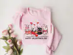 Valentine's Cat Lover Sweatshirt - Cute Gift for Her