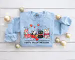 Valentine's Cat Lover Sweatshirt - Cute Gift for Her