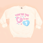 You're the 6 to My 7 Sweatshirt – Fun Graphic for Parents
