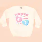 You're the 6 to My 7 Sweatshirt – Fun Graphic for Parents