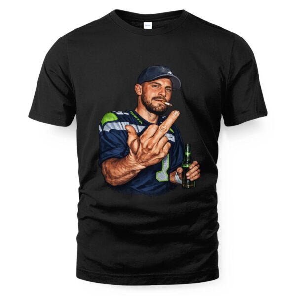 90s Vintage Black Graphic Tee – Unique Middle Finger Design