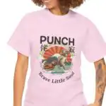 Baby Monkey Punch T-Shirt – Cute Macaque & Orangutan Story Tee