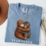 Baby Monkey Punch T-Shirt – Cute Wildlife Tee for Animal Lovers