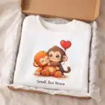 Baby Punch Monkey Sweatshirt – Resilient & Cozy Crewneck Gift