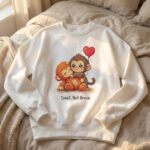 Baby Punch Monkey Sweatshirt – Resilient & Cozy Crewneck Gift