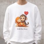 Baby Punch Monkey Sweatshirt – Resilient & Cozy Crewneck Gift