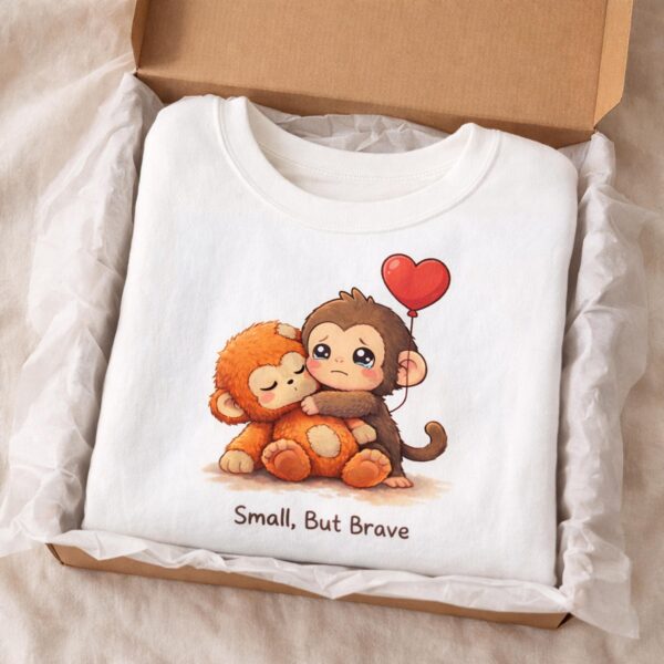 Baby Punch Monkey Sweatshirt – Resilient & Cozy Crewneck Gift