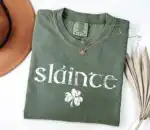 Comfort Colors Retro Slainte Shirt – Cute St. Patrick's Day Tee
