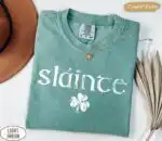 Comfort Colors Retro Slainte Shirt – Cute St. Patrick's Day Tee