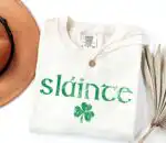 Comfort Colors Retro Slainte Shirt – Cute St. Patrick's Day Tee
