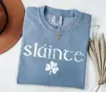 Comfort Colors Retro Slainte Shirt – Cute St. Patrick's Day Tee