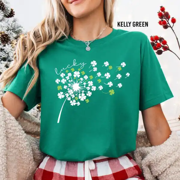 Dandelion St Patrick's Day Shirt – Cute Shamrock Graphic Tee