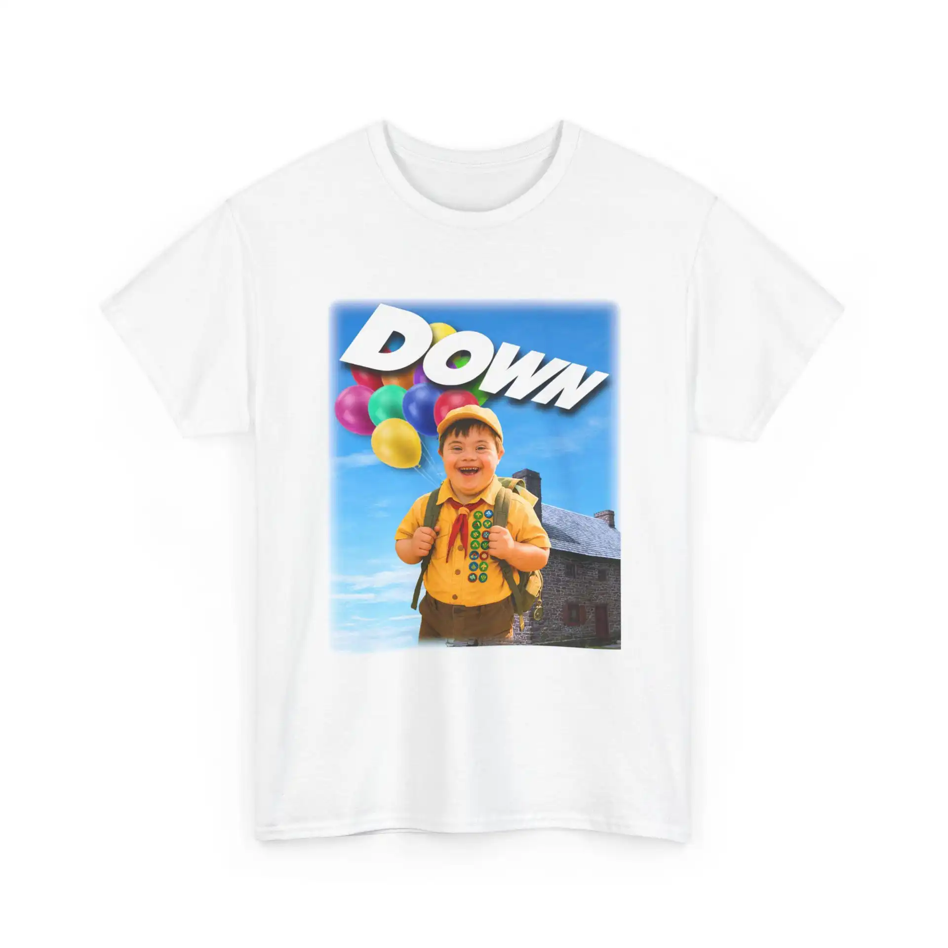 Down. Heavy Cotton Tee - Durable Classic Fit Unisex Shirt Down. Heavy Cotton Tee - Durable Classic Fit Unisex Shirt