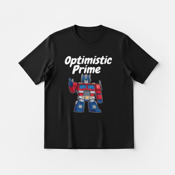 Elon Musk Optimistic Prime T-Shirt – Fun Graphic Tee for Fans