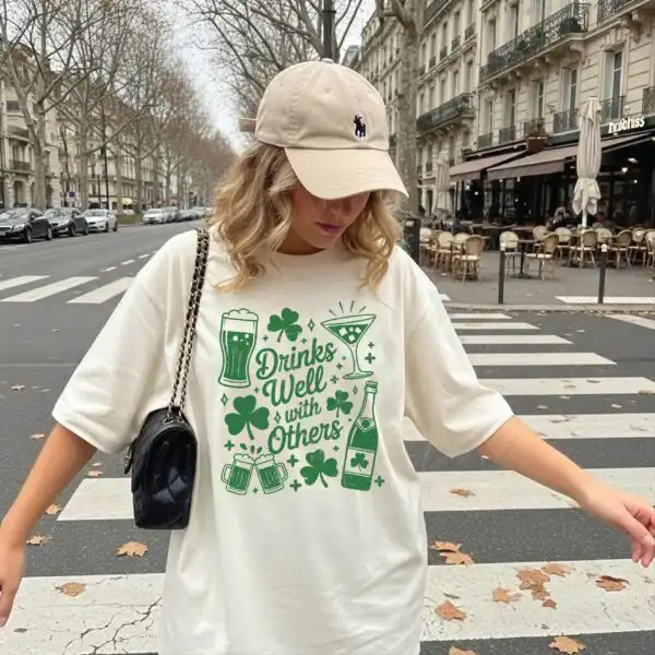 Irish Drinking Shirt – Funny St. Patrick's Day Clover Tee