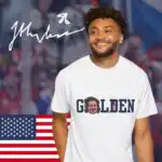 Jack Hughes Golden Goal 2026 Hockey T-Shirt – Soft Cotton Tee