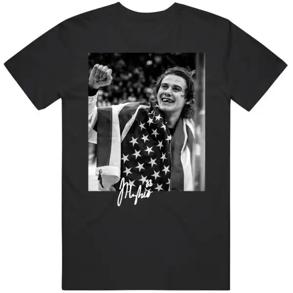 Jack Hughes Golden Goal Tee – Unique Gift Idea for Fans