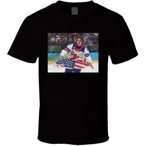 Jack Hughes USA Hockey Gold T-Shirt – Classic Sports Fan Tee
