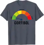 Low Cortisol Levels Meme T-Shirt – Funny Lightweight Tee