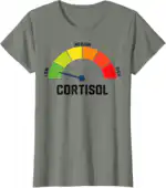 Low Cortisol Levels Meme T-Shirt – Funny Lightweight Tee