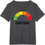 Low Cortisol Levels Meme T-Shirt – Funny Lightweight Tee
